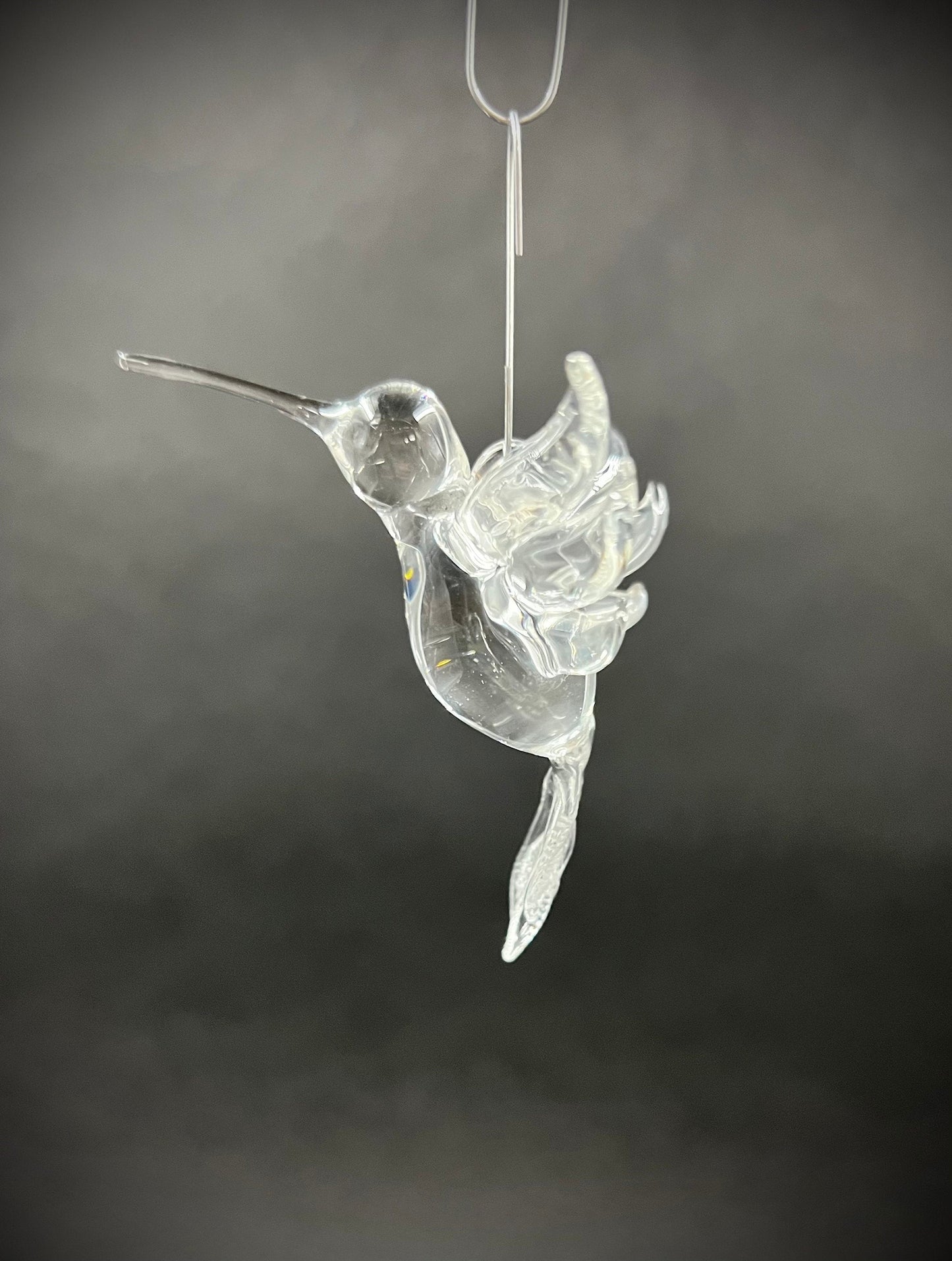 Glass Hummingbird Ornament