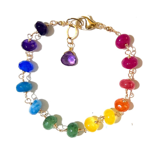 Rainbow quartz bracelet