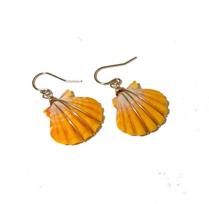 Sunrise shell simple earrings